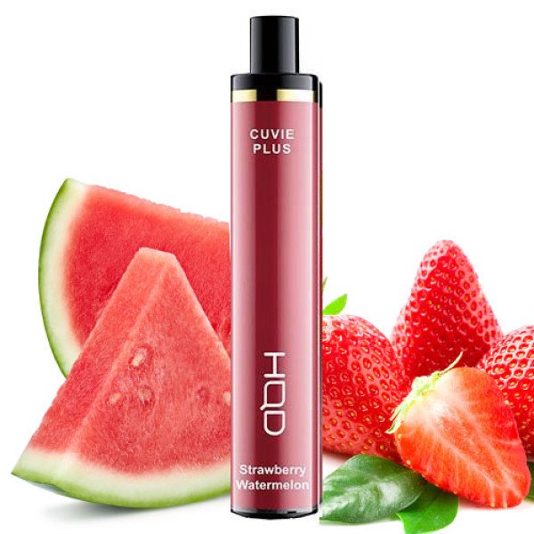 Одноразова електронна сигарета HQD CUVIE PLUS Акциз Watermelon Strawberry (Кавунова Полуниця) 1200 puff