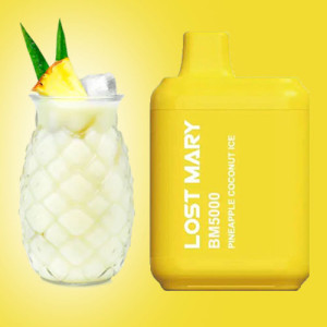 Одноразовая электронная сигарета LOST MARY Pineapple Coconut Ice (Ананас Кокос Лед) 5000 puff
