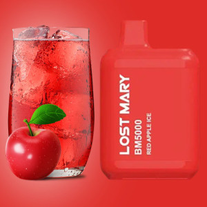 Одноразовая электронная сигарета LOST MARY Red Apple Ice (Красное Яблоко Лед) 5000 puff