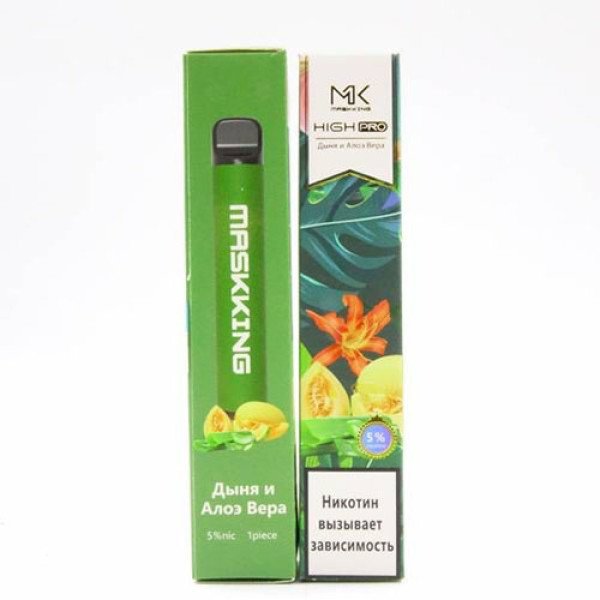 Одноразова електронна сигарета MASKKING HIGH PRO Melon and Aloe Vera (Диня та Алое Віра) 1000 puff Одноразова електронна сигарета MASKKING HIGH PRO Melon and Aloe Vera (Диня та Алое Віра) 1000 puff