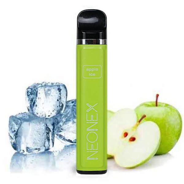 Одноразова електронна сигарета NEONEX Акциз Apple Ice (Яблуко Лід)1500 puff