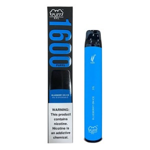 Одноразова електронна сигарета PUFF XXL Ice Blueberry (Чорниця на Льоду) 1600 puff
