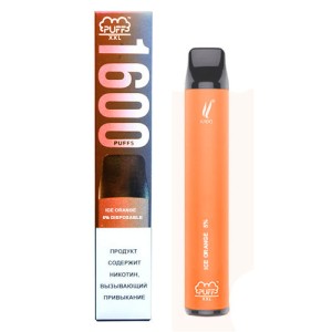 Одноразовая электронная сигарета PUFF XXL Ice Orange (Апельсиновый Лед) 1600 puff