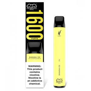 Одноразова електронна сигарета PUFF XXL Ice Banana (Крижаний Банан) 1600 puff