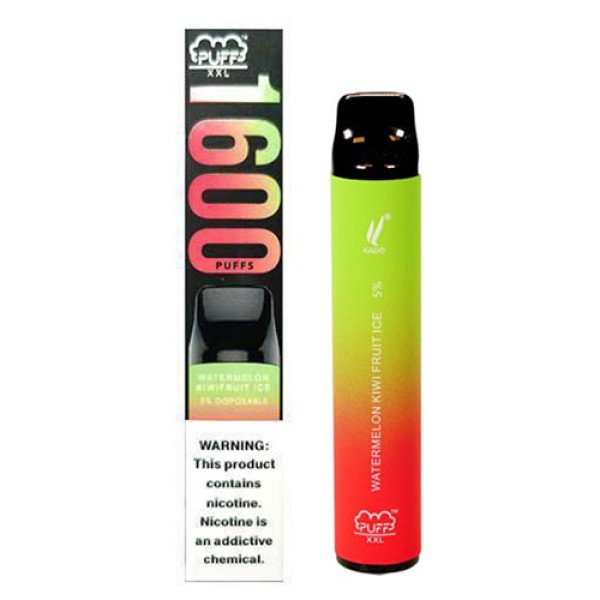 Одноразовая электронная сигарета PUFF XXL Ice Watermelon Kiwi (Арбуз со Льдом Киви) 1600 puff