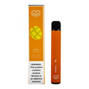 Одноразова електронна сигарета PUFF PLUS Mango (Манго) 2% 800 puff