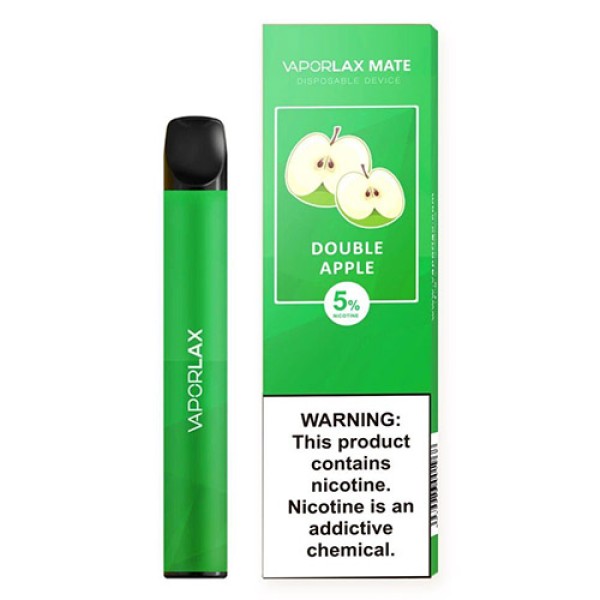 Одноразова електронна сигарета VAPORLAX MATE Акциз Double Apple (Подвійне Яблуко) 800 puff