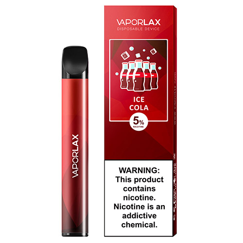 Одноразовая электронная сигарета VAPORLAX MATE Акциз Ice Cola (Кола Лед) 800 puff