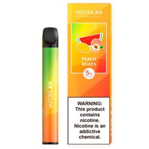 Одноразова електронна сигарета VAPORLAX MATE Акциз Peach Mixes (Персик) 800 puff