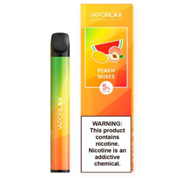 Одноразовая электронная сигарета VAPORLAX MATE Акциз Peach Mixes (Персик) 800 puff