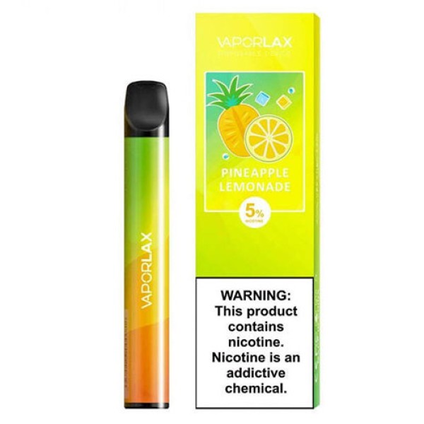 Одноразовая электронная сигарета VAPORLAX MATE Акциз Pineapple Lemonade (Ананасовый Лимонад) 800 puff