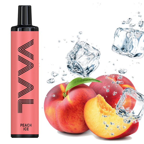 Одноразовая электронная сигарета VAAL Peach Ice (Персик Лед) 1500 puff