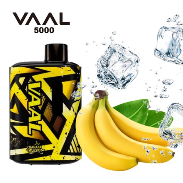 Одноразовая электронная сигарета VAAL Banana Ice (Банан Лед) 5000 puff