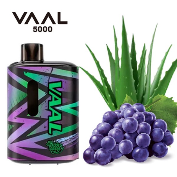 Одноразовая электронная сигарета VAAL Aloe Grape (Алое Виноград) 5000 puff