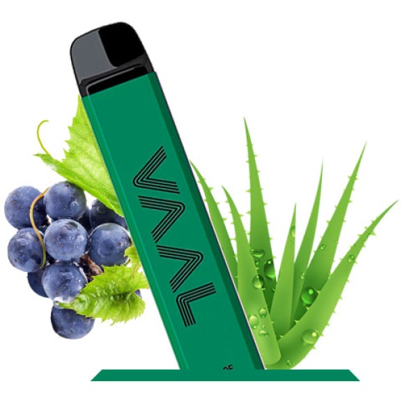 Одноразова електронна сигарета VAAL Aloe Grape (Алоє Виноград) 1800 puff