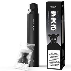 Одноразова електронна сигарета SAB Акциз Secret 04 (Таємичий Смак) 2500 puff