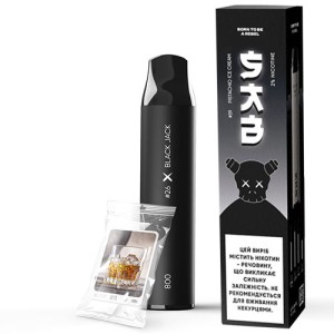 Одноразова електронна сигарета SAB Акциз Black Jack 26 (Ром Кола) 800 puff