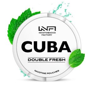 Никотиновые паучи Cuba Double Fresh (Свежая Мята) 16 мг