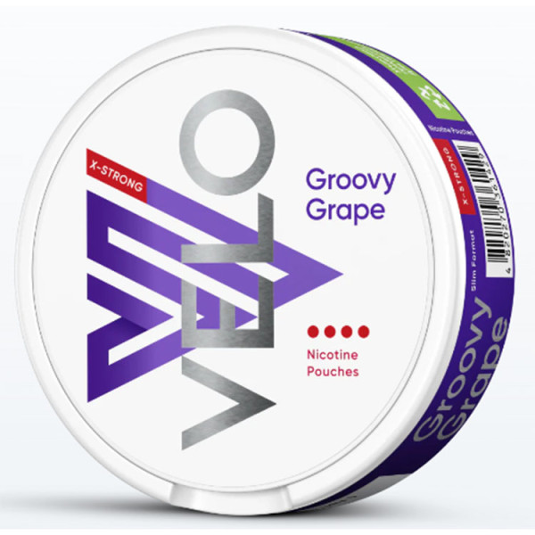 Нікотиновмісні паучі VELO Groovy Grape (Червоний Виноград Лід) 10.9 мг