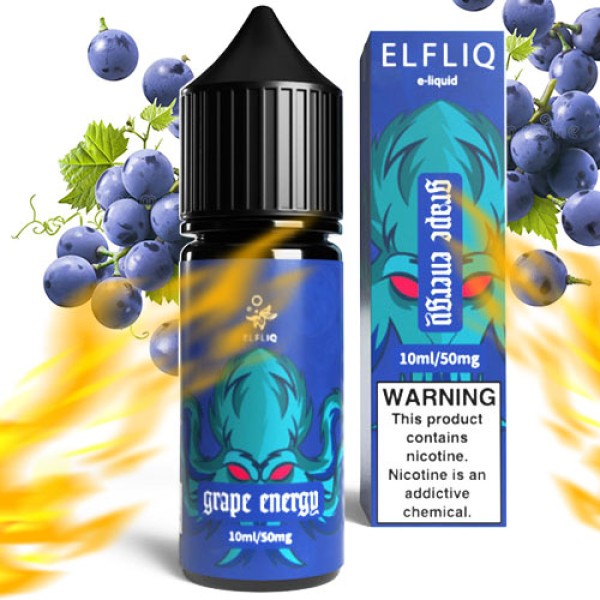 Рідина для ELF BAR ELFLIQ Grape Energy (Виноградний Енергетик) 10 мл