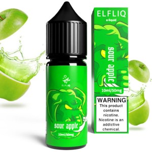 Жидкость для ELF BAR ELFLIQ Sour Apple (Кислое Яблоко) 10 мл