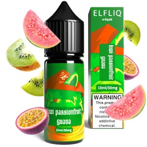 Рідина для ELF BAR ELFLIQ Kiwi Passion Fruit Guava (Ківі Маракуя Гуава) 10 мл