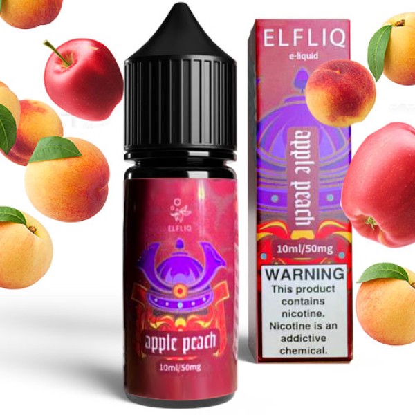 Рідина для ELF BAR ELFLIQ Apple Peach (Яблуко Персик) 10 мл