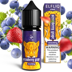Жидкость для ELF BAR ELFLIQ Strawberry Grape (Клубника Виноград) 10 мл