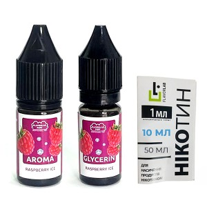 Набір Flavorlab Disposable Raspberry Ice (Малина Лід) 10 мл 50 мг