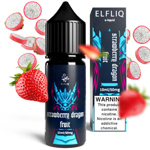 Рідина для ELF BAR ELFLIQ Strawberry Dragon Fruit (Полуниця Пітая) 10 мл Рідина для ELF BAR ELFLIQ Strawberry Dragon Fruit (Полуниця Пітая) 10 мл