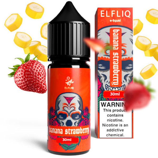Рідина для ELF BAR ELFLIQ Banana Strawberry (Банан Полуниця) 30 мл
