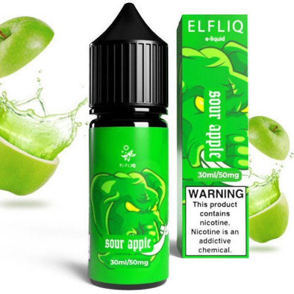Рідина для ELF BAR ELFLIQ Sour Apple (Кисле Яблуко) 30 мл