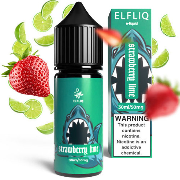 Рідина для ELF BAR ELFLIQ Strawberry Lime (Полуниця Лайм) 30 мл Рідина для ELF BAR ELFLIQ Strawberry Lime (Полуниця Лайм) 30 мл