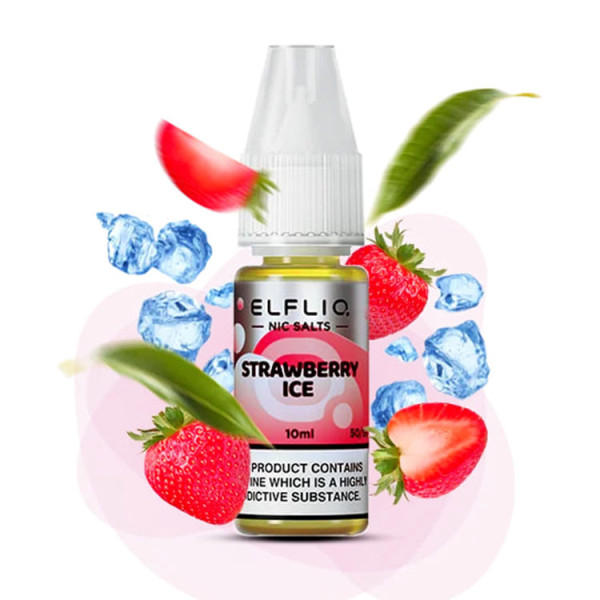Рідина для ELF BAR ELFLIQ Strawberry Ice (Полуниця Лід) 10 мл Рідина для ELF BAR ELFLIQ Strawberry Ice (Полуниця Лід) 10 мл