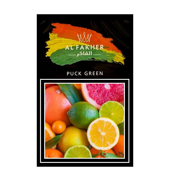 Тютюн Акциз Al Fakher Puck Green (Цитрус М'ята) 50 гр