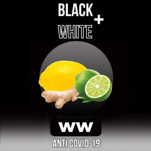 Тютюн Black&White Anti Covid-19 (Лимон Лайм Імбирь) 40 гр