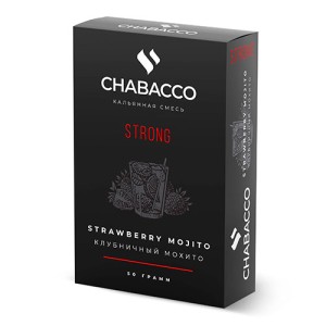 Чайна суміш Chabacco Strawberry Mojito (Полуничний Мохіто) strong 50г