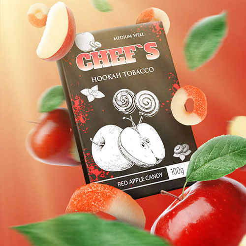 Тютюн Chefs Red Apple Candy (Яблучна Цукерка) 100 гр