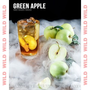 Тютюн АКЦИЗ HONEY BADGER Wild Green Apple 100 гр