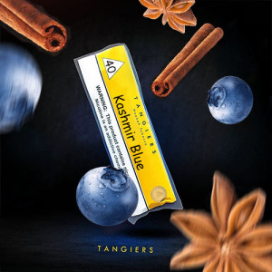 Тютюн TANGIERS Акциз Noir Kashmir Blue 40 (Чорниця Спеції) 100 гр