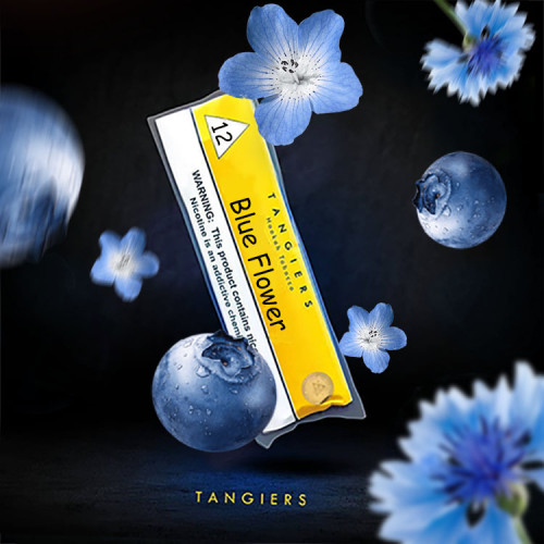 Тютюн TANGIERS Акциз Noir Blue Flower 12 (Чорниця Польові квіти) 100 гр