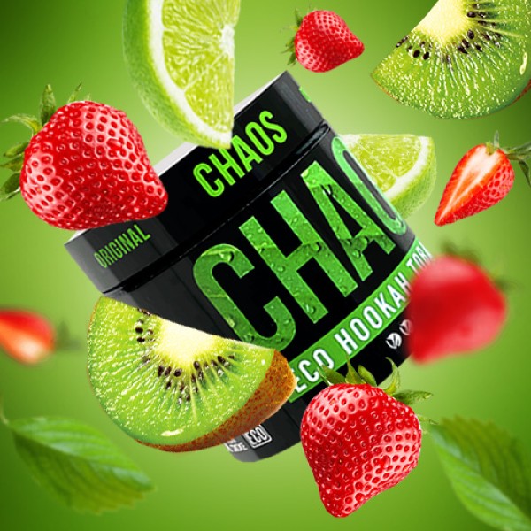 Тютюн Chaos Green Strawberry (Полуниця Ківі Лайм) 100 гр