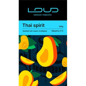 Тютюн Loud Thai Spirit (Зелений Чай Манго Імбирь) 100 гр