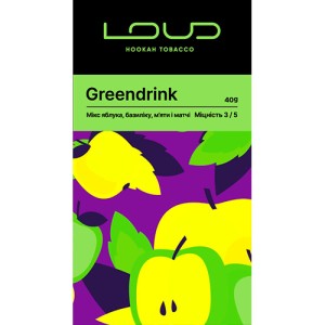 Тютюн Loud Greendrink (Яблуко Базилік М'ята Матча) 40 гр