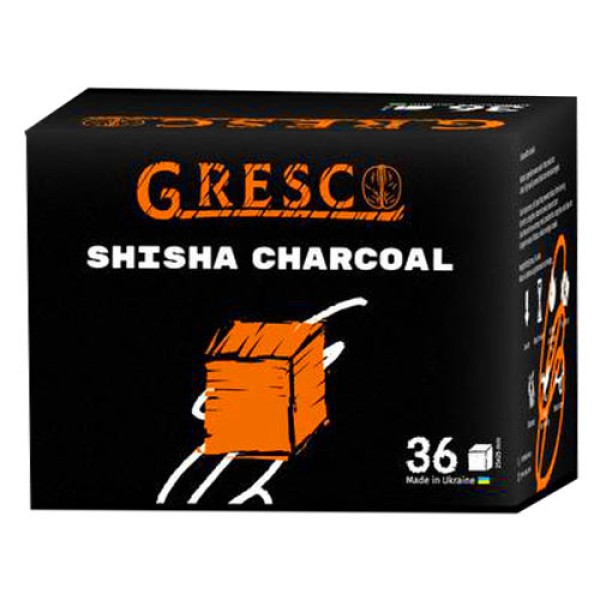 Уголь Gresco ореховый 36 кубиков
