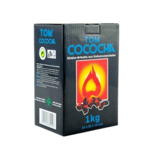 Уголь Tom Cococha Blue 1 кг в индивидуальной упаковке