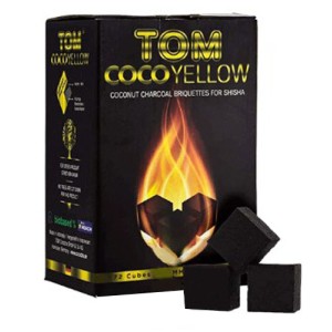 Вугілля Tom Cococha Yellow 1 кг в індивідуальній упаковці