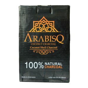 Уголь кокосовый Arabisq 1кг в индивидуальной упаковке