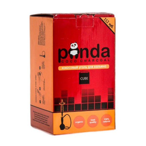 Вугілля Panda coco charcoal 112 куб. Red
