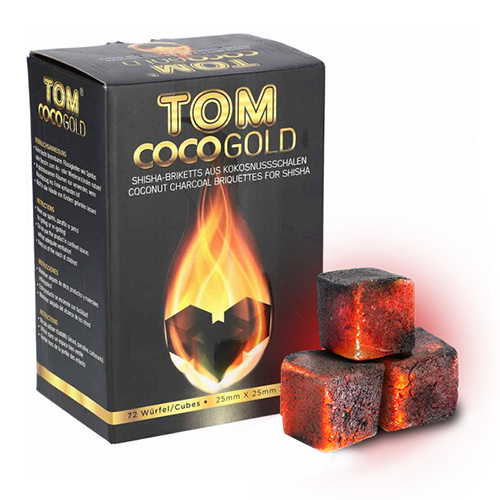 Вугілля Tom Cococha Gold 1кг в індивідуальній упаковці